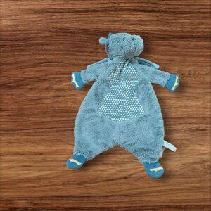 Douglas Baby Plush Dragon Lovey Security Blanket Blue 15" Soft & Cuddly  toy